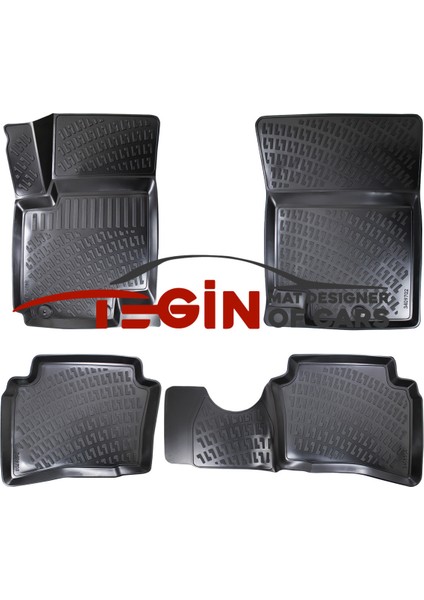 Kia Soul 2010 3D Havuzlu Paspas Siyah