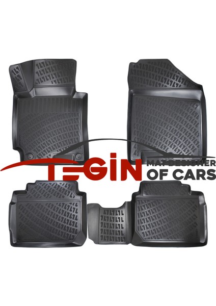 Kia Cerato 2004-2009 3D Havuzlu Paspas Siyah