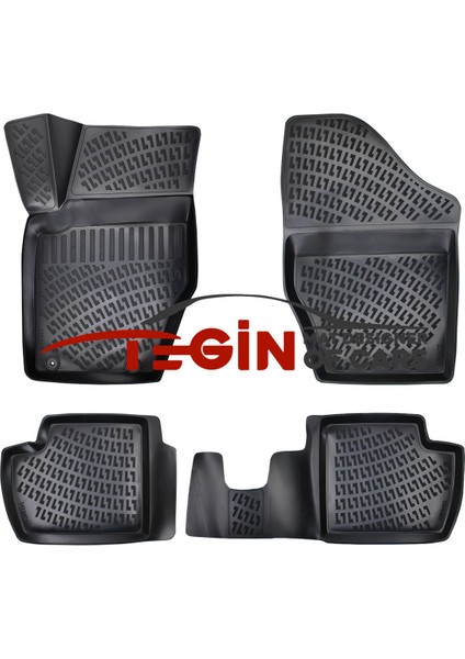 Citroen C4 Bagaj Havuzu 2005-2010 + Siyah 3D Havuzlu Paspas modelleri