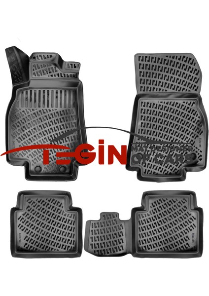 Mercedes B Serisi W245 3D Havuzlu Paspas 2005-2011 Siyah