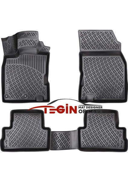 Nissan Qashqai 3D Havuzlu Paspas 2014 Siyah