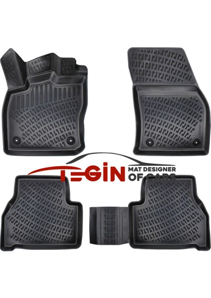 Volkswagen Caddy 2023 Bagaj Havuzu + Siyah 3D Havuzlu Paspas modelleri