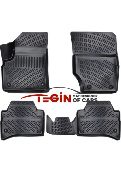 Volkswagen Touareg 2008 Bagaj Havuzu + Siyah 3D Havuzlu Paspas modelleri