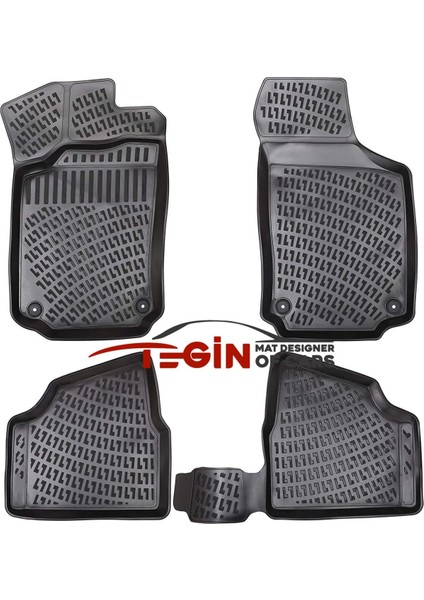 Opel Corsa C 3D Havuzlu Paspas 2001 Siyah