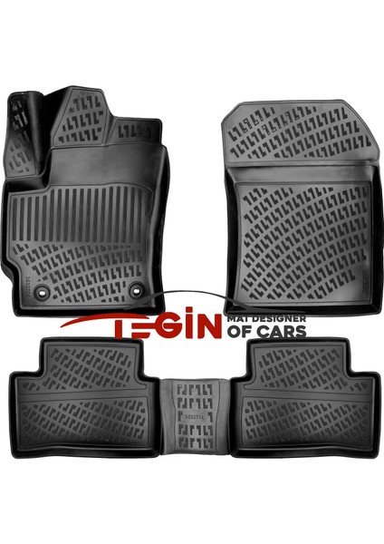 Toyota Corolla Cross Üst 2022 Sonrası Bagaj Havuzu + Siyah 3D Havuzlu Paspas modelleri