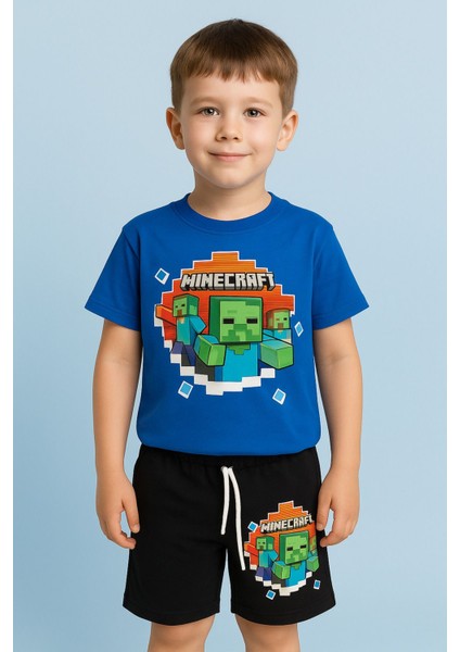 Mc Desenli Şort Tişört 2'li Takım