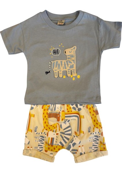 Camel Şort Tişört 2'li Takım Tamavi