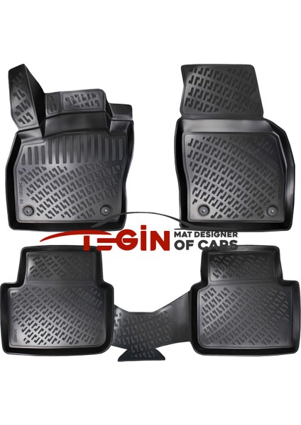 Skoda Kamiq 2021 Bagaj Havuzu + Siyah 3D Havuzlu Paspas modelleri