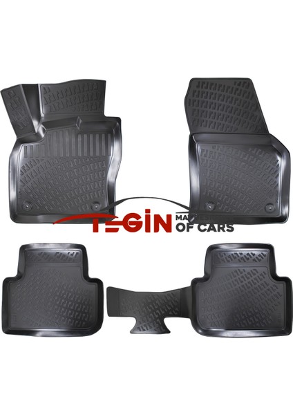 Volkswagen Tiguan 3D Havuzlu Paspas 2022 Siyah