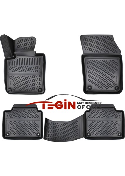 Volvo S90 2023 3D Havuzlu Paspas Siyah