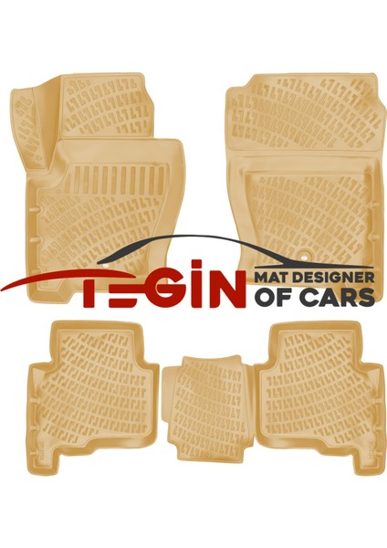 Fiat Doblo 2020 3D Havuzlu Paspas Bej