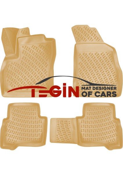 Citroen Nemo 2014 3D Havuzlu Paspas Bej