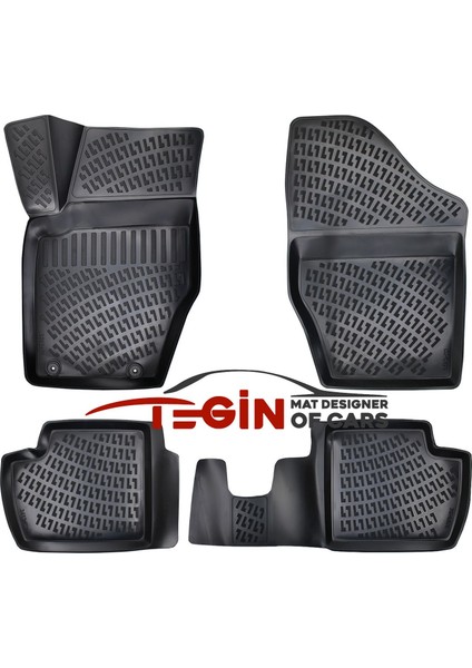 Peugeot 308 2011 Bagaj Havuzu + Siyah 3D Havuzlu Paspas modelleri