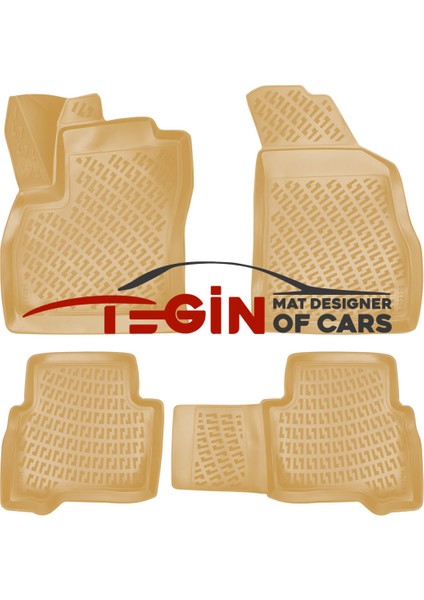 C-Max 2008 3D Havuzlu Paspas Bej