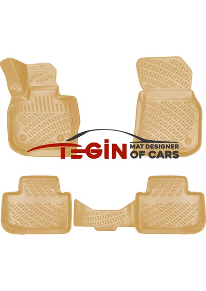 Bmw X4 G02 2021 3D Havuzlu Paspas Bej