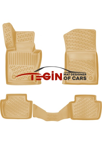 Bmw X3 E83 2007 3D Havuzlu Paspas Bej