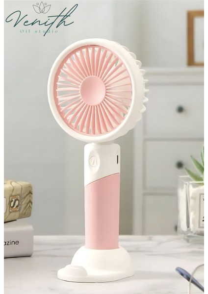 Taşınabilir Şarjlı Mini El Fan ve Vantilatör, USB Şarjlı Soğutucu, Pembe fiyatları