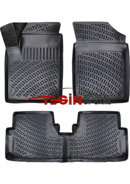 Peugeot Partner 2001 Bagaj Havuzu + Siyah 3D Havuzlu Paspas modelleri