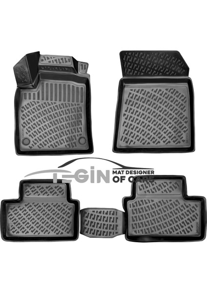 Renault Clio V 2021 Bagaj Havuzu + Siyah 3D Havuzlu Paspas modelleri