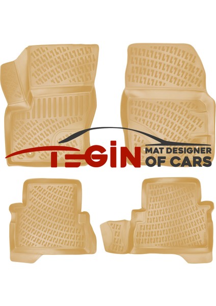 Mondeo 2014 3D Havuzlu Paspas Bej