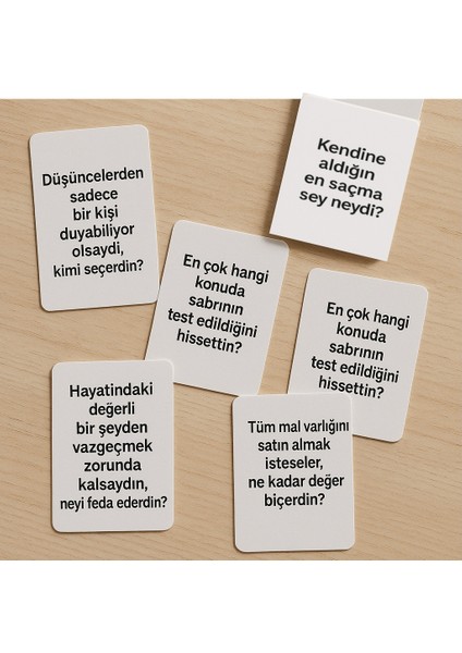 500 Adet Sohbet Açıcı Soru Kart Oyunu