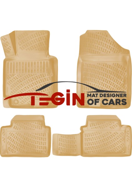 Kia Sorento 2002-2009 3D Havuzlu Paspas Bej