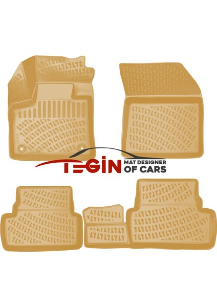 Opel Grandland 2022 3D Havuzlu Paspas Bej