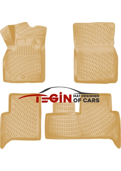 Renault Scenic 2 2003-2009 3D Havuzlu Paspas Bej