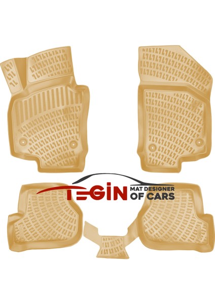 Seat Altea 2017 3D Havuzlu Paspas Bej