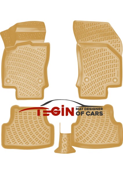 Seat Arona 2017 3D Havuzlu Paspas Bej