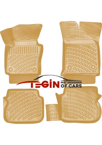 Volkswagen Caddy 2004 3D Havuzlu Paspas Bej