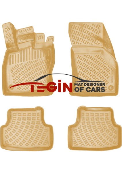 Audi A3 Hb Bagaj Havuzu 2015 + Bej 3D Havuzlu Paspas modelleri