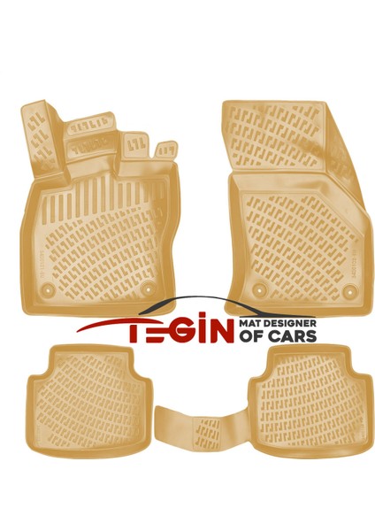 Volkswagen Passat B8 2022 3D Havuzlu Paspas Bej