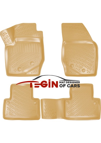 Volvo Xc-90 2010 3D Havuzlu Paspas Bej