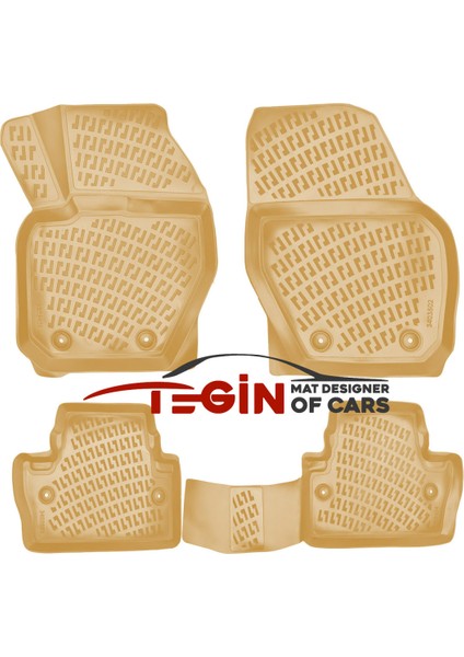 Volvo V60 2019 3D Havuzlu Paspas Bej