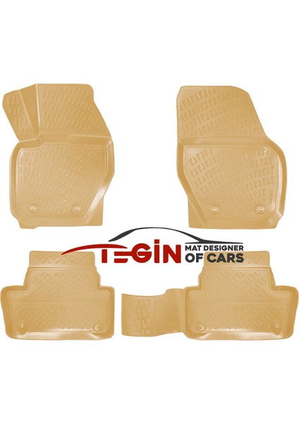 Volvo Xc-60 2008 3D Havuzlu Paspas Bej