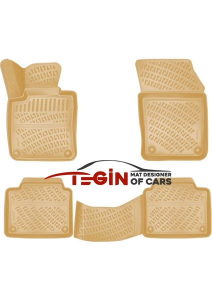 Volvo V90 2019 3D Havuzlu Paspas Bej