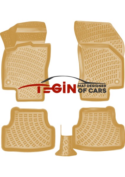 Audi Q2 Bagaj Havuzu 2018 + Bej 3D Havuzlu Paspas modelleri