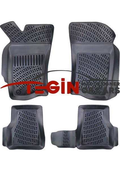 Fiat Palio Bagaj Havuzu 2009 + Siyah 3D Havuzlu Paspas modelleri