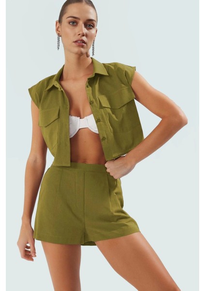 Rahat Plaj Şort Takım Yazlık Çok Tropikal Desen Pamuk Kumaş Uzun Ömürlü fiyatları