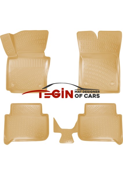 Volkswagen Touran 2004-2014 Bagaj Havuzu + Bej 3D Havuzlu Paspas modelleri