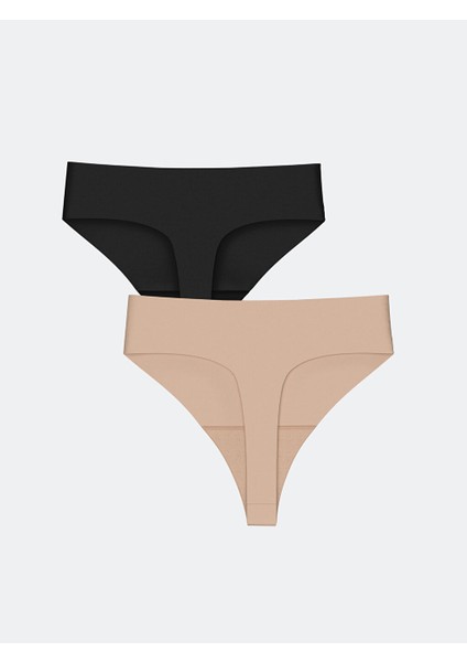 Yeni Sezon Duz Tanga Kulot 2'li Paket - S58790Z8