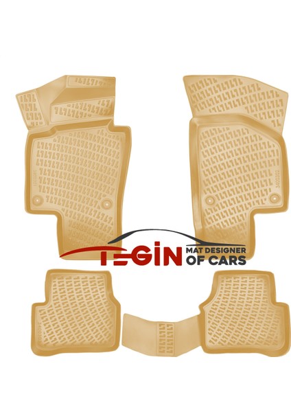 Volkswagen Passat B6 2006 Bagaj Havuzu + Bej 3D Havuzlu Paspas modelleri