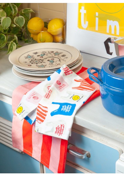 Çok Renkli Kuruluma Bezi Thank You 2li Kurulama Bezi fırsatları