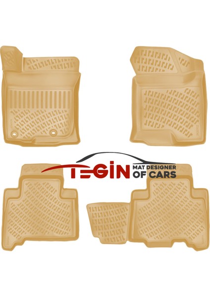 Toyota Land Cruiser Prado J150 2020 Bagaj Havuzu + Bej 3D Havuzlu Paspas modelleri