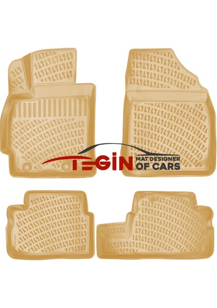 Toyota Auris 2007-2012 Bagaj Havuzu + Bej 3D Havuzlu Paspas modelleri