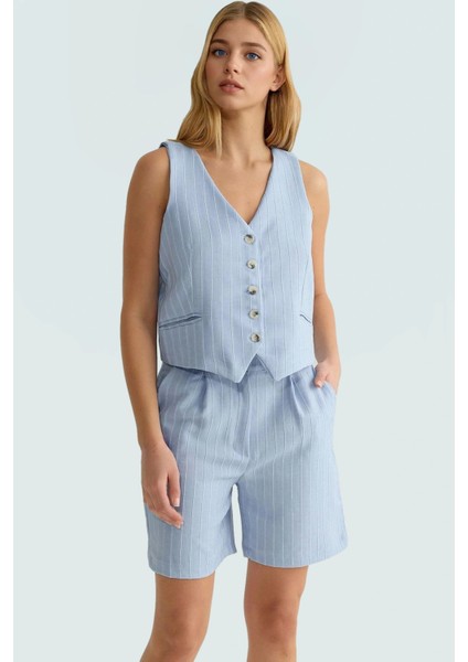 Rahat ve Şık Yazlık Ikili Takım Viskon Süprem Yelek Şort Trend Tasarım Seçkin Malzeme Modern Stil fiyatları