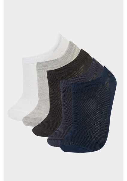 Erkek Çocuk 5'li Pamuklu Patik Çorap F4697A8NS