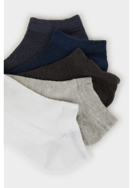 Erkek Çocuk 5'li Pamuklu Patik Çorap F4697A8NS