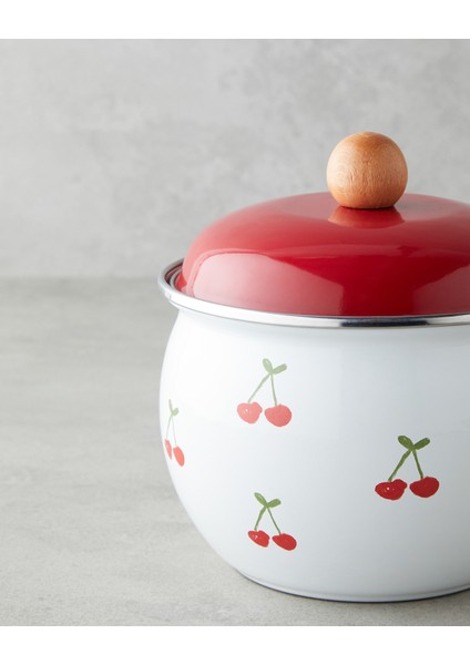 Cherry Dream Emaye Sos Tenceresı 1,6l Kırmızı modelleri